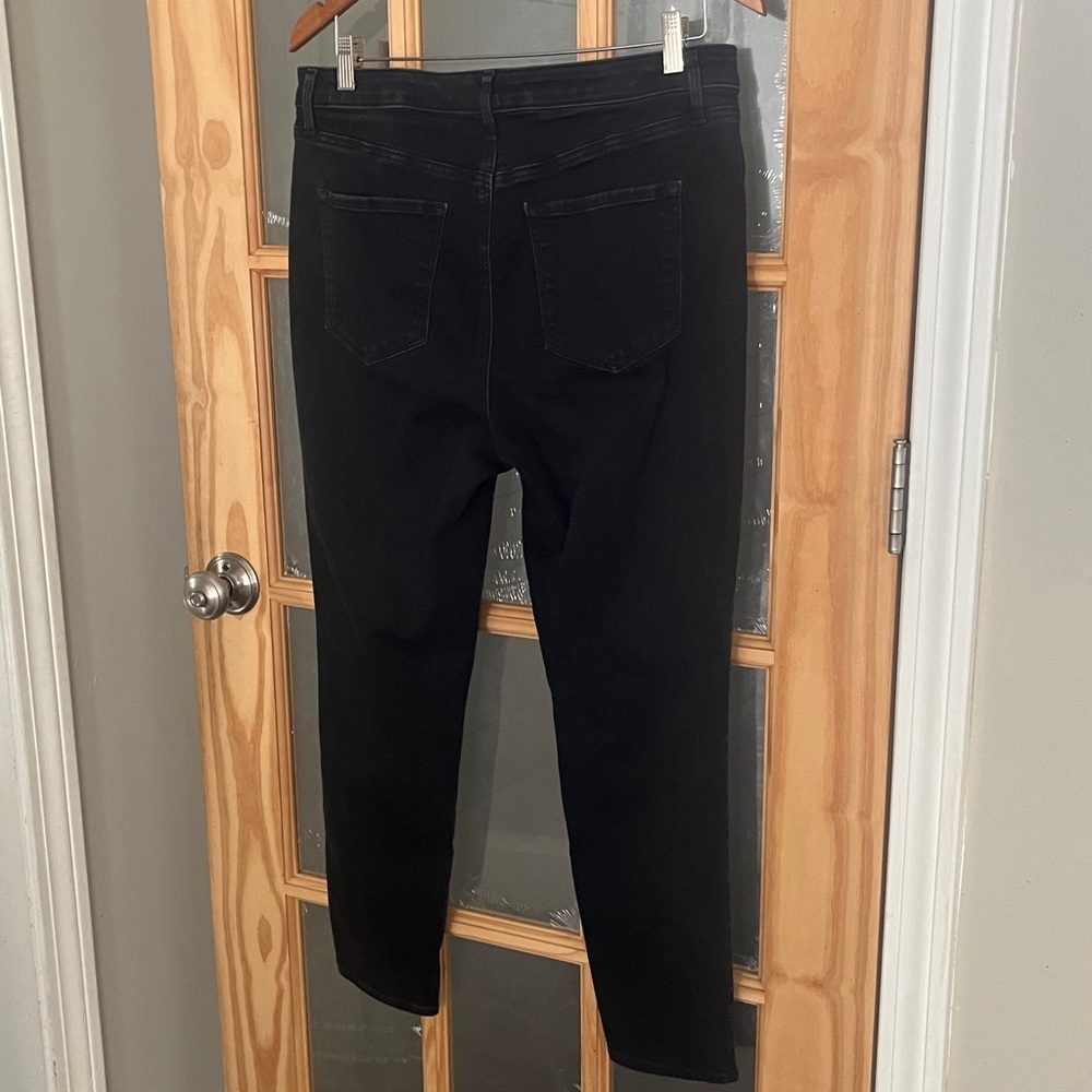 Talbots High Waist Jegging Ankle Black Jeans Stretch Womens Sz 12 Classic Comfy - Picture 6 of 9